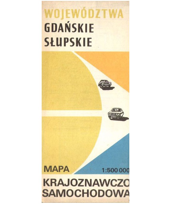 Województwa gdańskie, supskie. Mapa krajoznawczo-samochodowa