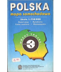 Polska. Mapa samochodowa