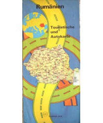 Rumänien. Touristische and Autokarte