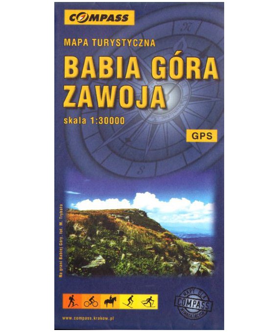 Babia Góra. Zawoja. Mapa turystyczna
