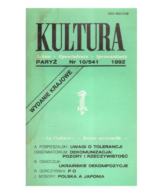 Kultura. Szkice - Opowiadania - Sprawozdania