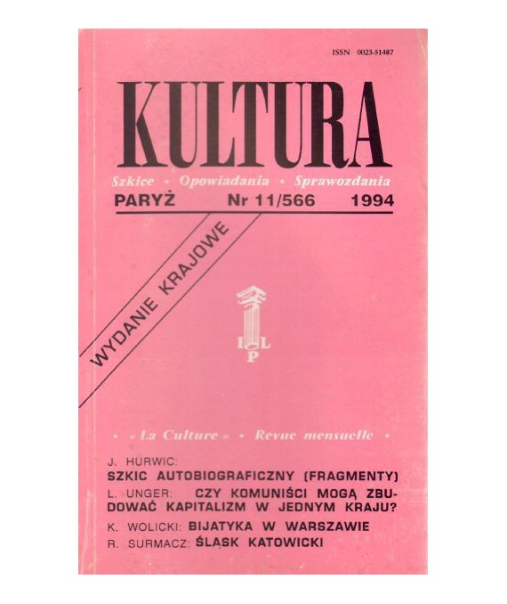 Kultura. Szkice - Opowiadania - Sprawozdania