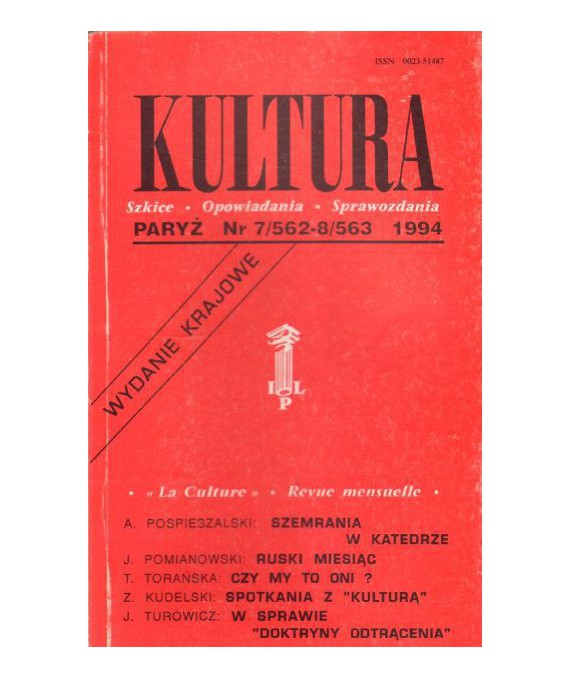 Kultura. Szkice - Opowiadania - Sprawozdania