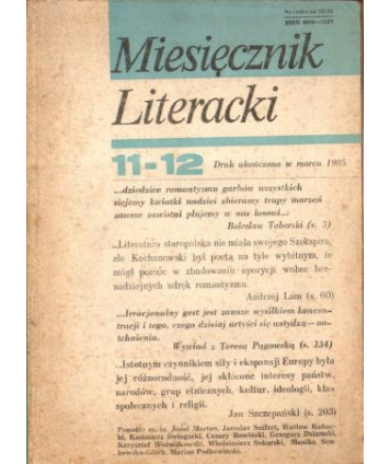 Miesięcznik Literacki