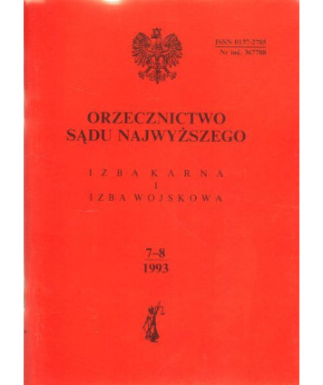 Orzecznictwo Sądu Najwyższego