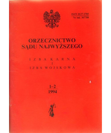 Orzecznictwo Sądu Najwyższego