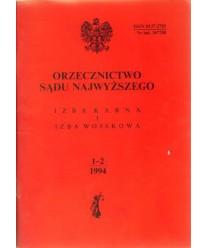 Orzecznictwo Sądu Najwyższego