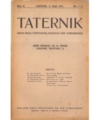Taternik. Organ Polskiego Związku Alpinizmu poświęcony sprawom taternictwa, alpinizmu i speleologii