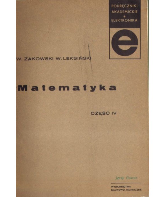 Matematyka cz.IV