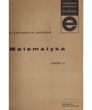 Matematyka cz.IV