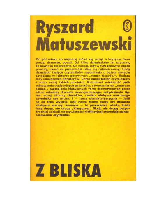 Z bliska. Szkice literackie