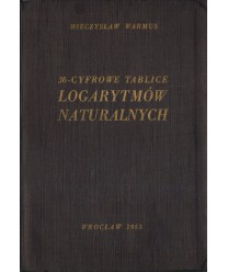 36-cyfrowe tablice logarytmów naturalnych