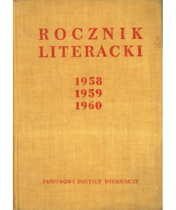 Rocznik literacki 1958-1960