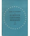 O sztuce czytania wierszy. Szkice