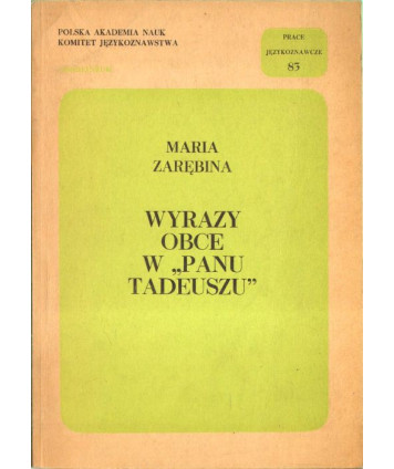 Wyrazy obce w "Panu Tadeuszu"