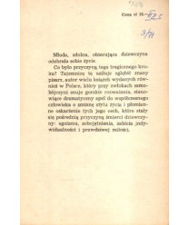 List otwarty do zmarłej dziewczyny