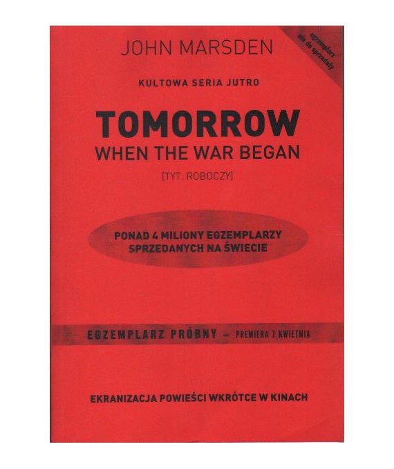 Tomorrow when the war began (tytuł roboczy)