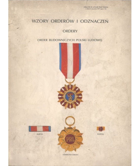 Wzory orderów i odznaczeń. Ordery