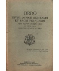 Ordo divini officii recitandi et sacri peragendi pro AD 1928