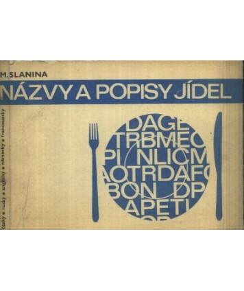 Názvy a popisy jídel.