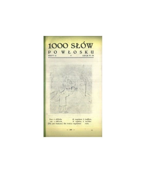 1000 słów po włosku. Zeszyt 10, lekcje 35-36