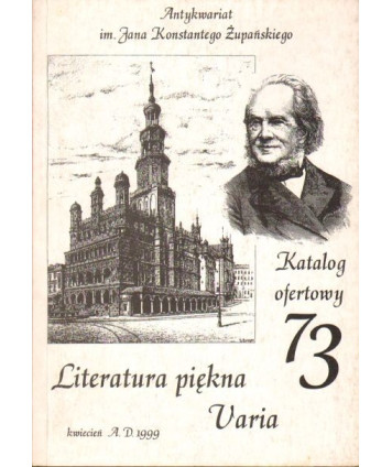 Katalog ofertowy 73. Literatura piękna, varia