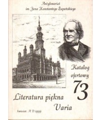 Katalog ofertowy 73. Literatura piękna, varia