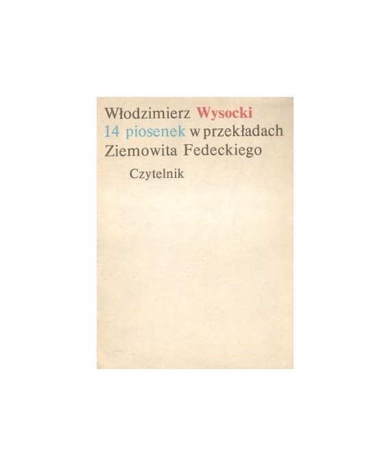 14 piosenek w przekładach Ziemowita Fedeckiego