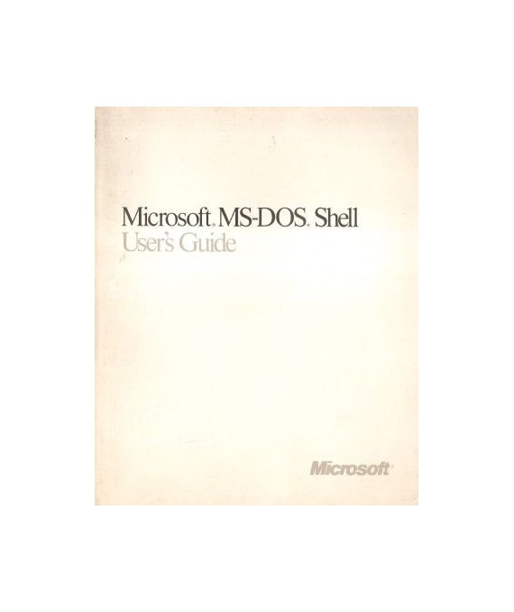 Microsoft MS-DOS Shell Version 1.0