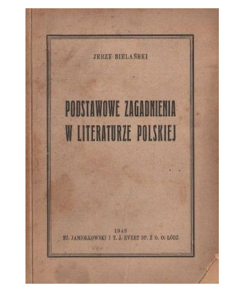 Podstawowe zagadnienia w literaturze polskiej
