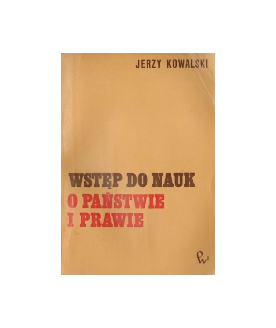 Wstęp do nauk o państwie i prawie