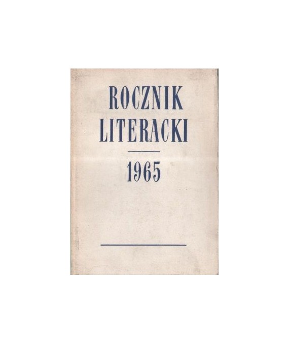 Rocznik literacki 1965