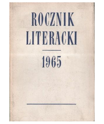 Rocznik literacki 1965