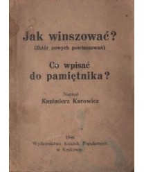 Jak winszować?, Co wpisać do pamiętnika?