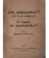 Jak winszować?, Co wpisać do pamiętnika?