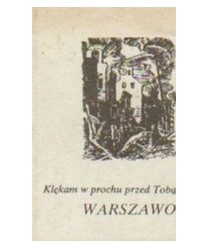 Klękam w prochu przed Tobą Warszawo