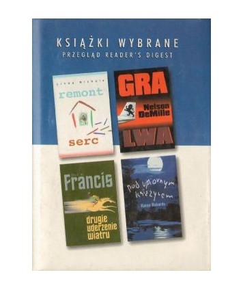 Książki wybrane: Gra lwa, Remont serc, Drugie uderzenie wiatru, Pod upiornym księżycem