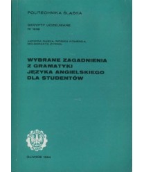 Wybrane zagadnienia z gramatyki języka angielskiego dla studentów