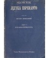 Słownik języka esperanto cz.I polsko-esperancka