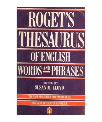 Roget’s Thesaurus of English Words and Phrases
