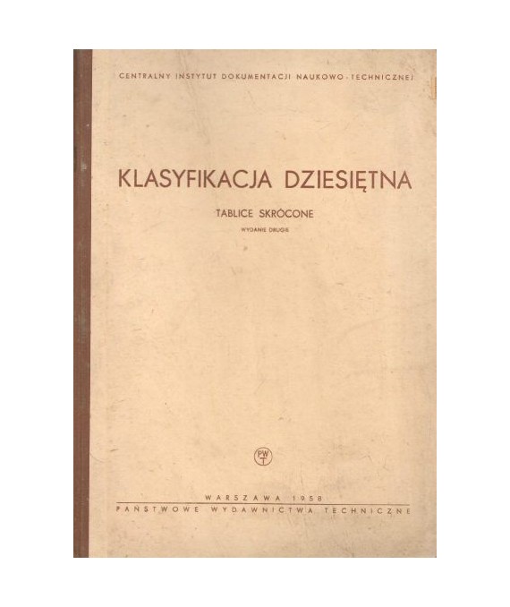 Klasyfikacja dziesiętna. Tablice skrócone