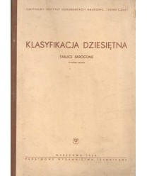 Klasyfikacja dziesiętna. Tablice skrócone