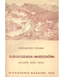 Bibliografia “Wierchów“ 1923-1972