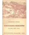 Bibliografia “Wierchów“ 1923-1972