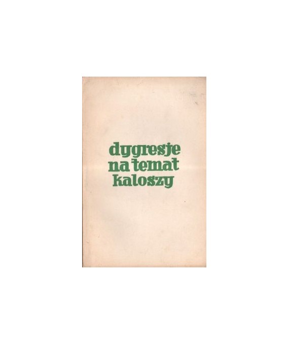 Dygresje na temat kaloszy