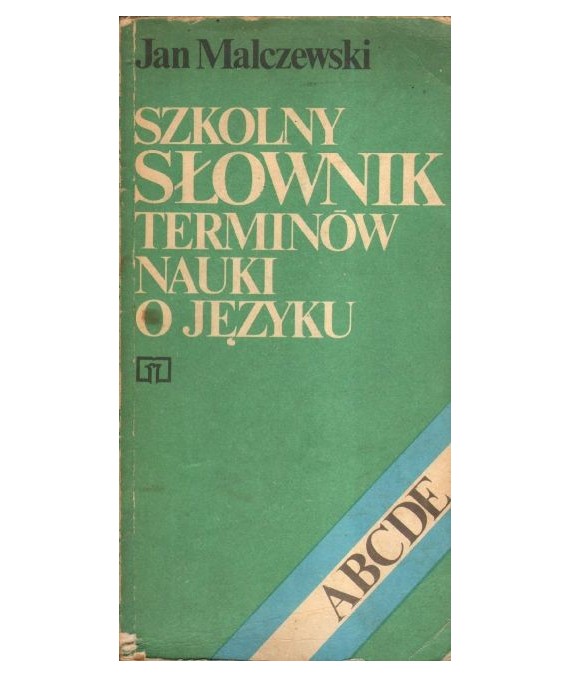 Szkolny słownik terminów nauki o języku