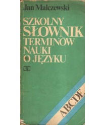Szkolny słownik terminów nauki o języku