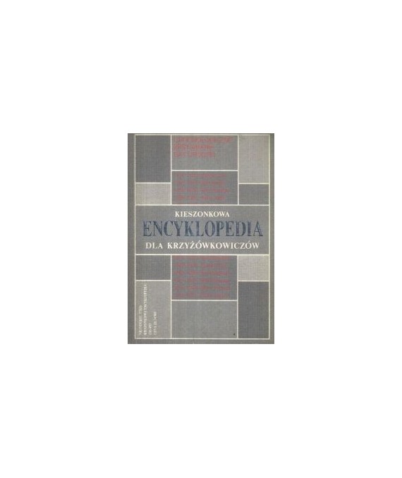 Kieszonkowa encyklopedia dla krzyżówkowiczów