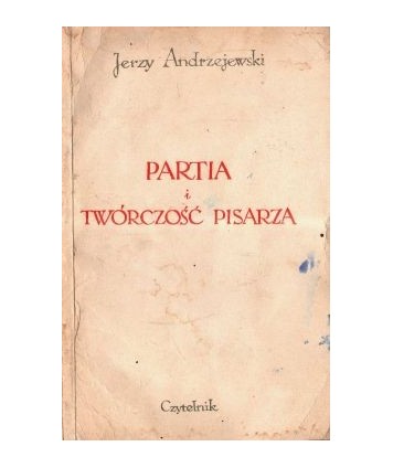 Partia i twórczość pisarza