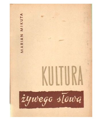Kultura żywego słowa